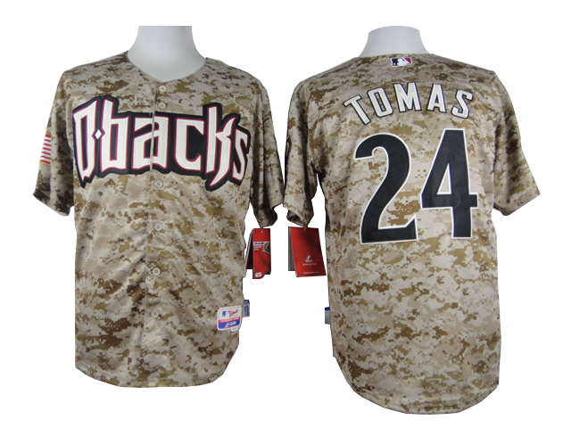 Men Arizona Diamondback 24 Tomas Camo MLB Jerseys